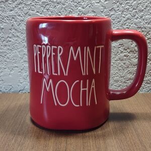 Rae Dunn Red Peppermint Mocha Mug